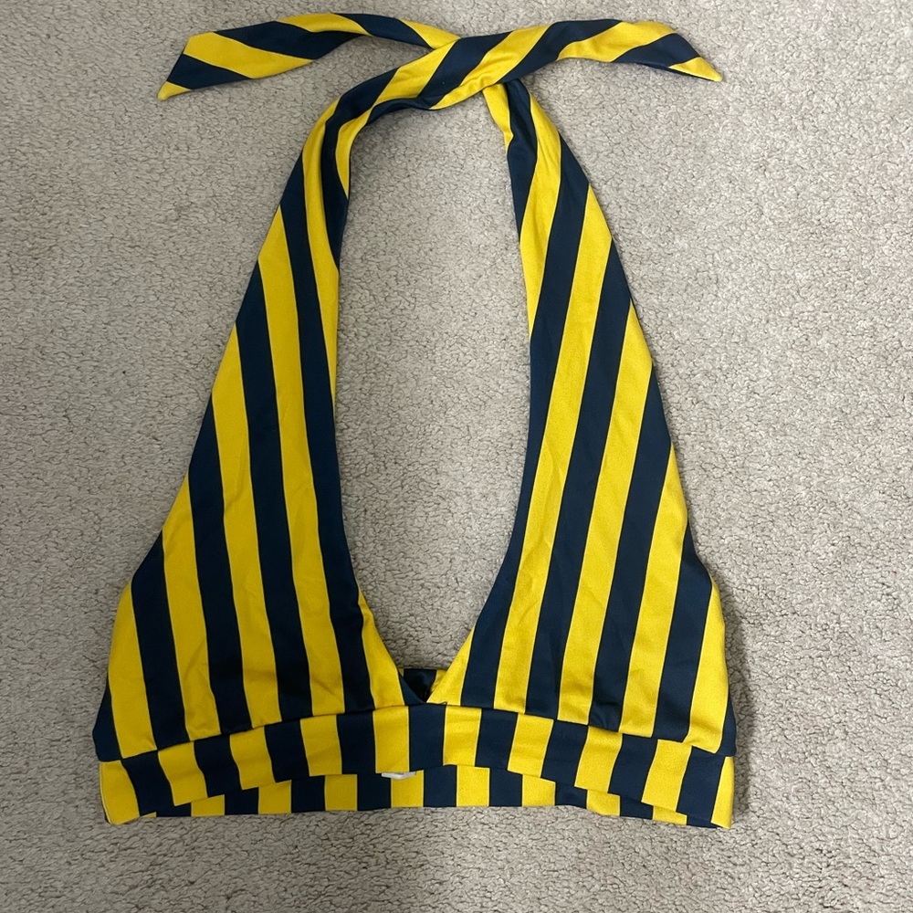 WVU Halter Neck Gameday Crop Top